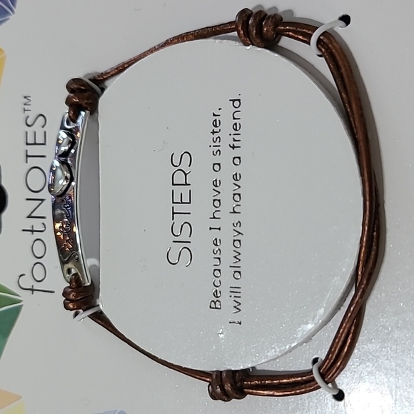 footnotes Jewelry Footnotes Sisters Pure Silver Plated Adjustable